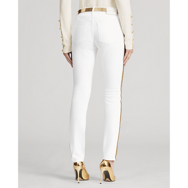 Rinsed White 160 Slim Jean Ralph Lauren Collection 4