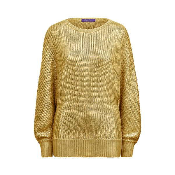 Foil-Print Boatneck Jumper