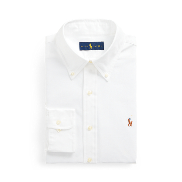 Custom-Fit Oxfordhemd Polo Ralph Lauren in Wei&szlig; 2