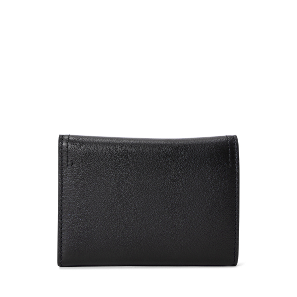 Black Logo-Snap Calfskin Purse Ralph Lauren Collection 2