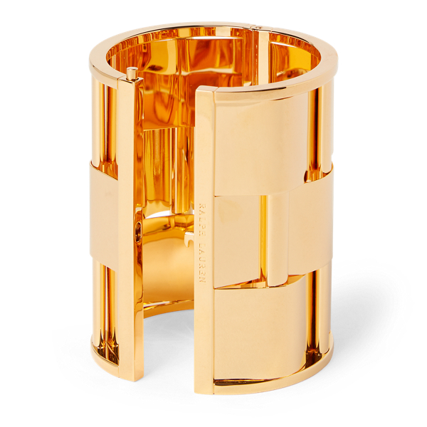 Gold Large Basket-Weave Bracelet Ralph Lauren Collection 2