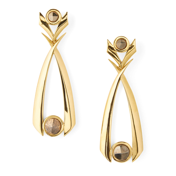 Orecchini Rivoli in pirite Ralph Lauren Collection in 1