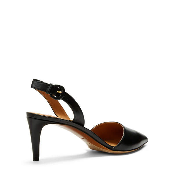 Black Diannah Calfskin Slingback Ralph Lauren Collection 3