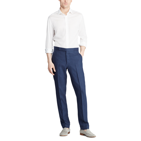 Navy RLX Gregory Linen Trouser Purple Label 2