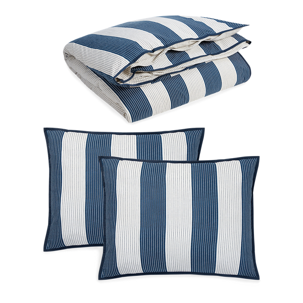 Casey Stripe Comforter Set Lauren Home 1