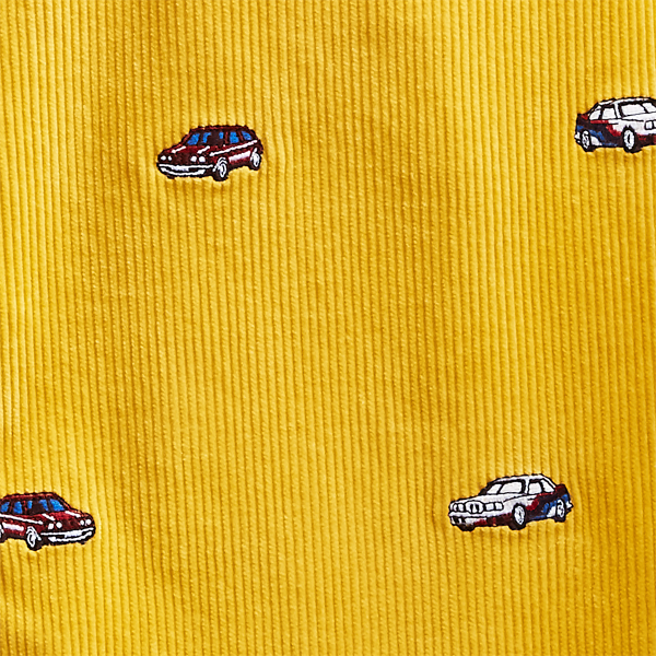 Palazzo Yellow Embroidered Corduroy Chino Polo Ralph Lauren 3