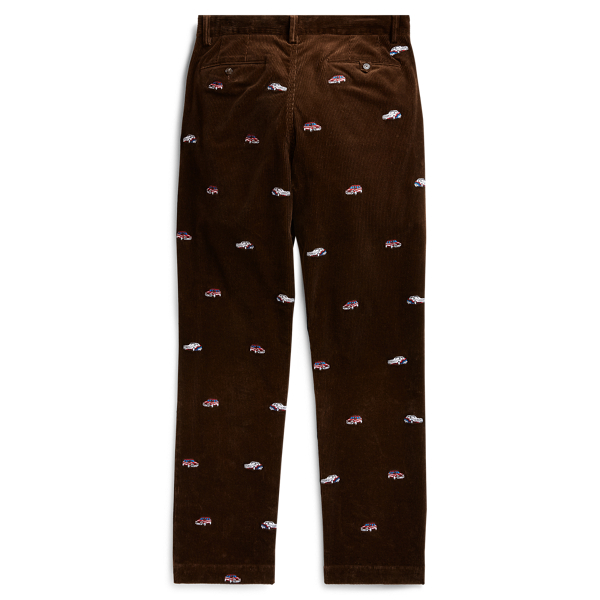 Mohican Brown Embroidered Corduroy Chino Polo Ralph Lauren 2