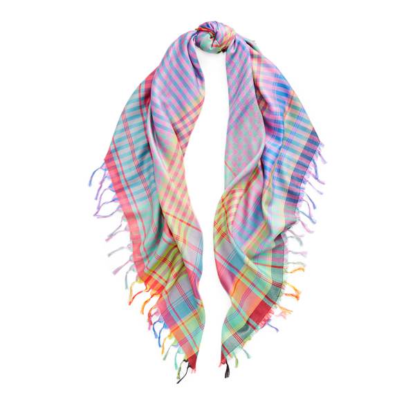 Foulard scozzese in seta Polo Ralph Lauren in 1