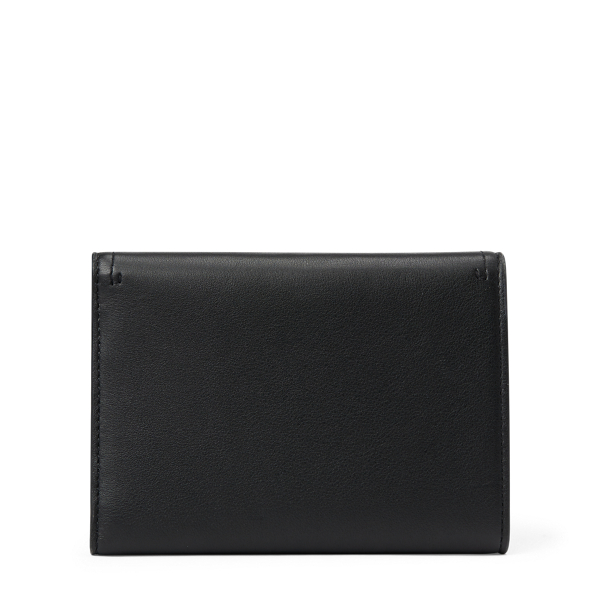 Black Logo-Snap Calfskin Coin Purse Ralph Lauren Collection 2