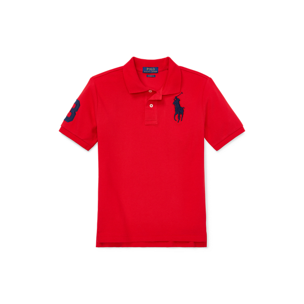 Big Pony Cotton Mesh Polo Shirt