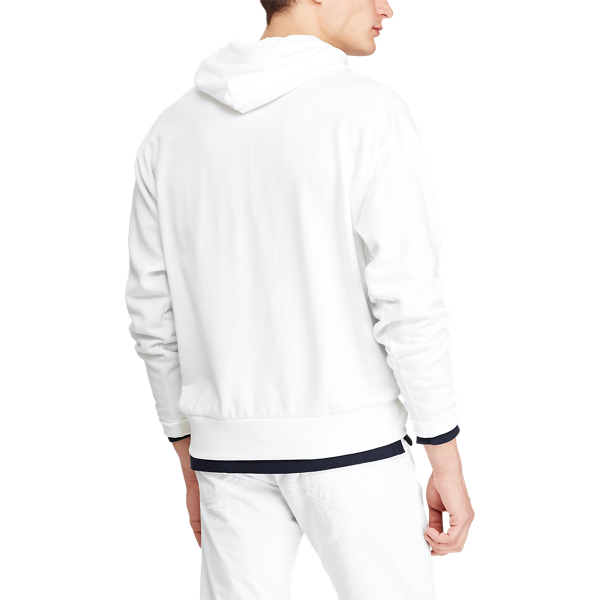 White Cotton-Blend Graphic Hoodie Polo Ralph Lauren 6