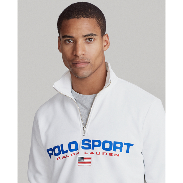 White Polo Sport Fleece Sweatshirt Polo Ralph Lauren 5