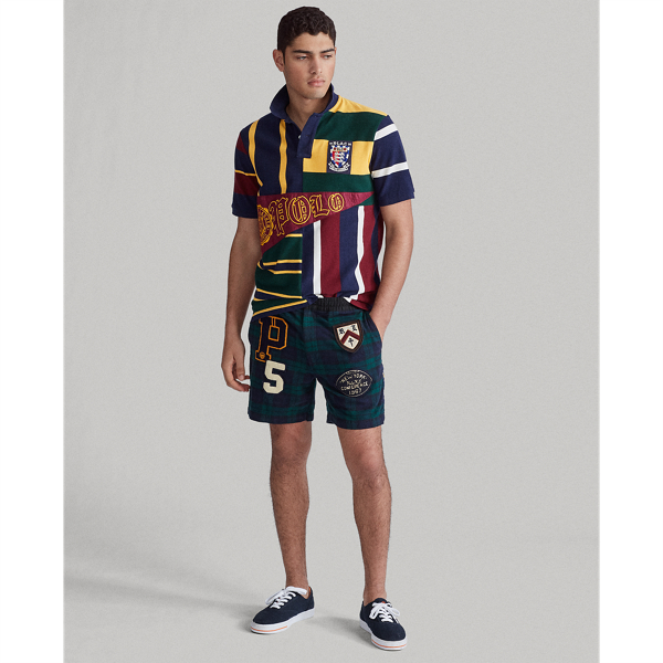Cruise Navy Multi Classic Fit Striped Mesh Polo Polo Ralph Lauren 4