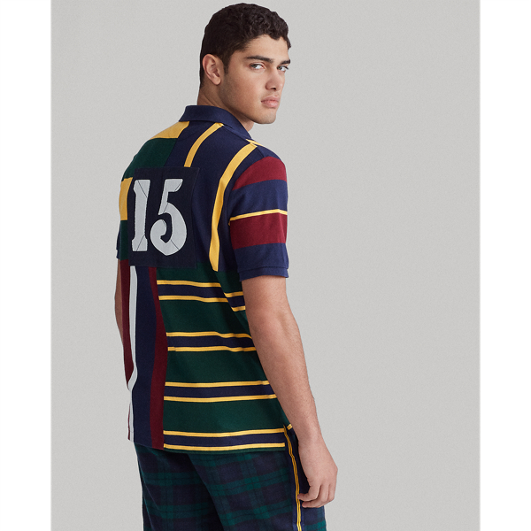 Cruise Navy Multi Classic Fit Striped Mesh Polo Polo Ralph Lauren 5