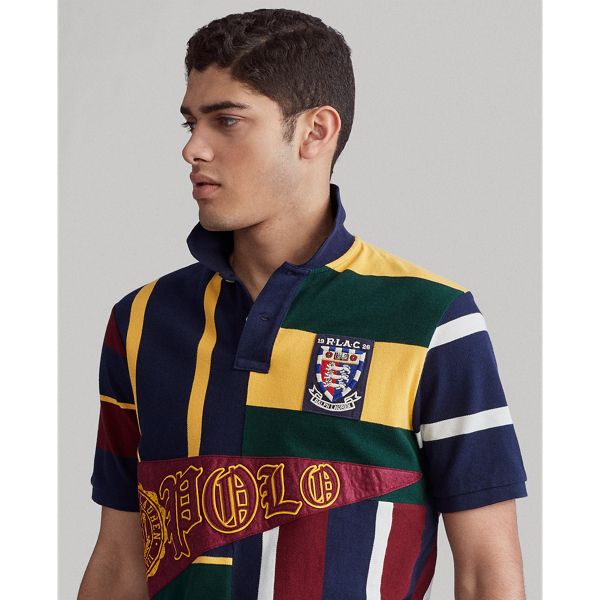 Cruise Navy Multi Classic Fit Striped Mesh Polo Polo Ralph Lauren 6