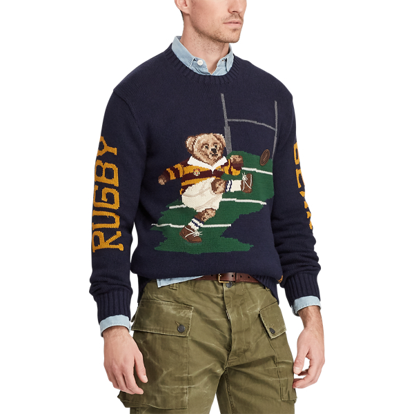 Navy Kicker Bear Jumper Polo Ralph Lauren 5