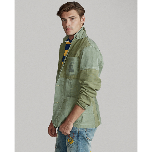 Ralph lauren patchwork coat store