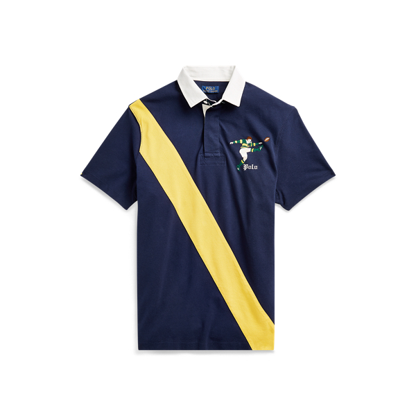 Classic Fit Mesh Rugby Shirt Polo Ralph Lauren em 1