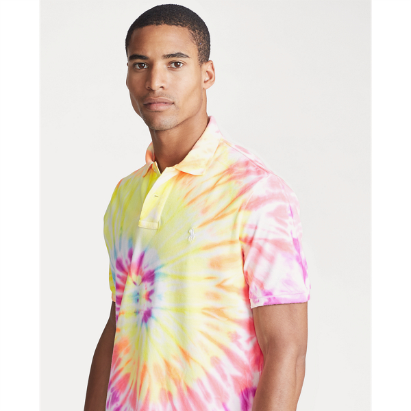 Montauk Tie Dye Custom Slim Fit Tie-Dye Polo Polo Ralph Lauren 5