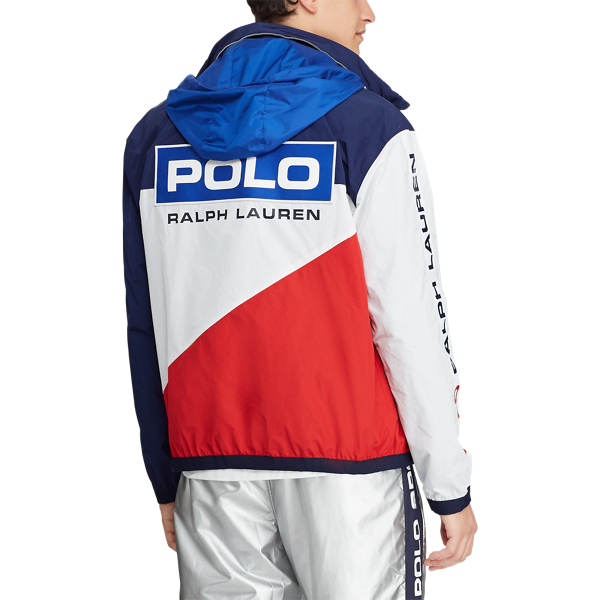 Pure Wht/RL2000 Red/ Nwpr Water-Repellent Jacket Polo Ralph Lauren 6