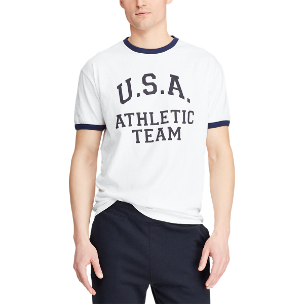 Classic Oxford White Classic Fit Cotton Graphic Tee Polo Ralph Lauren 5