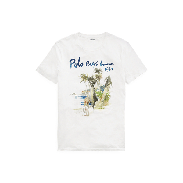 Custom Slim Fit Graphic Tee Polo Ralph Lauren 1