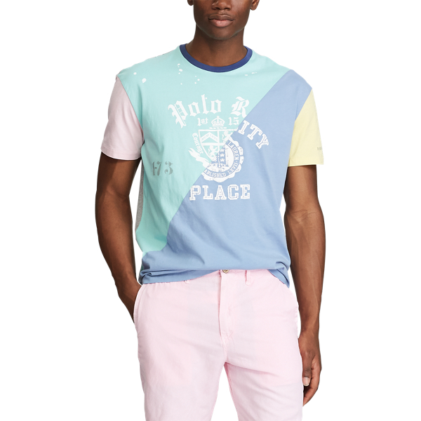 Patchwork Pf19 Classic Fit Cotton Graphic Tee Polo Ralph Lauren 4