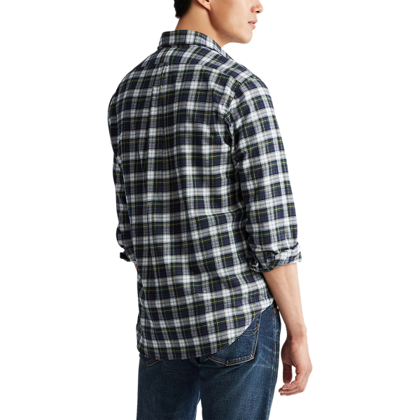 Green Multi Classic Fit Plaid Twill Shirt Polo Ralph Lauren 4