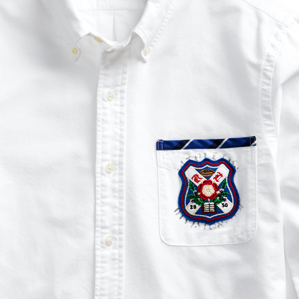 White Custom Fit Oxford Shirt Polo Ralph Lauren 7