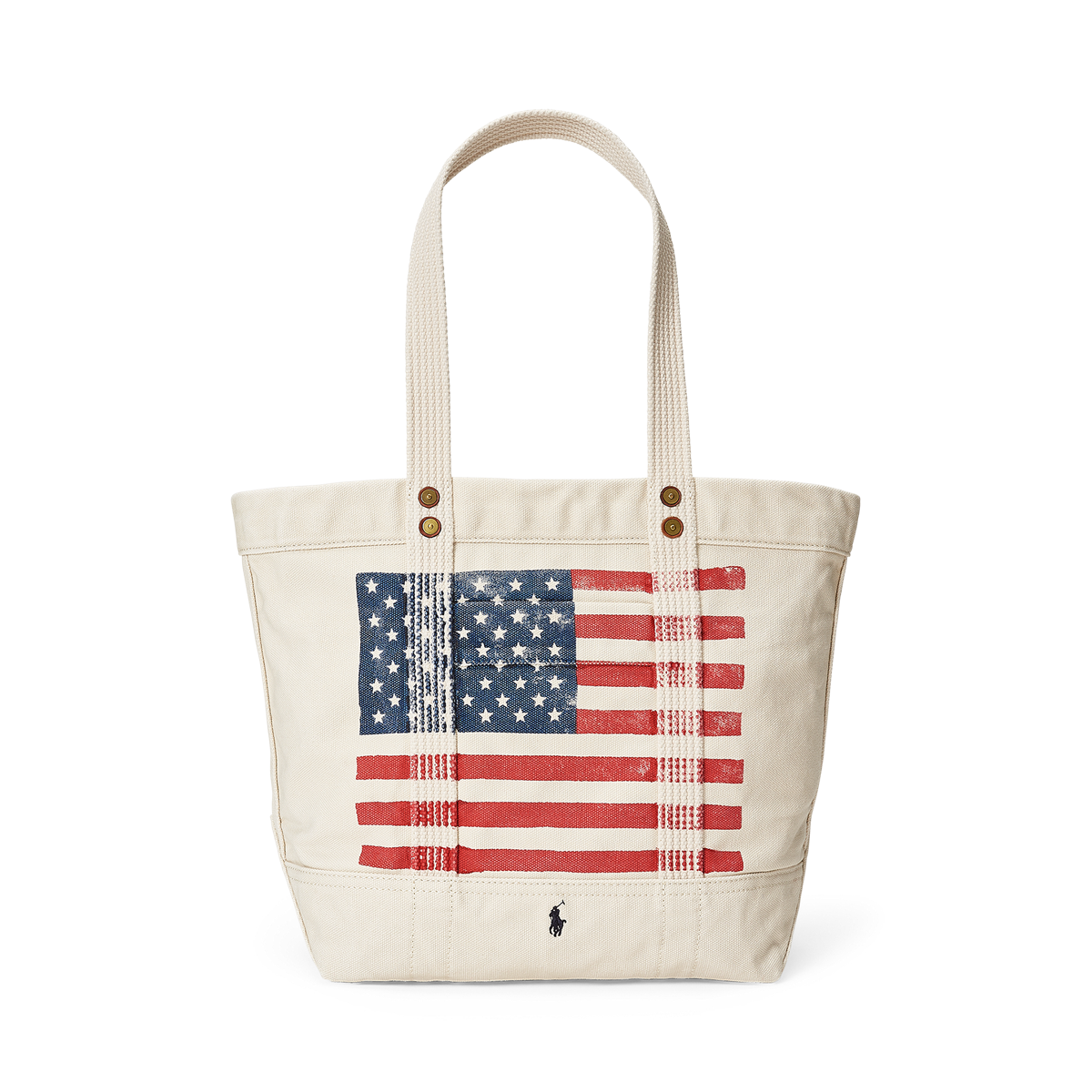【Polo Ralph Lauren】Distressed Flag キャンバストート♪ Distressed Flag Canvas Tote