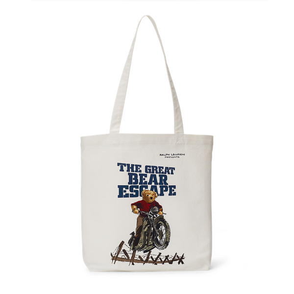 Polo Bear Film Canvas Tote Bag Polo Ralph Lauren in 1