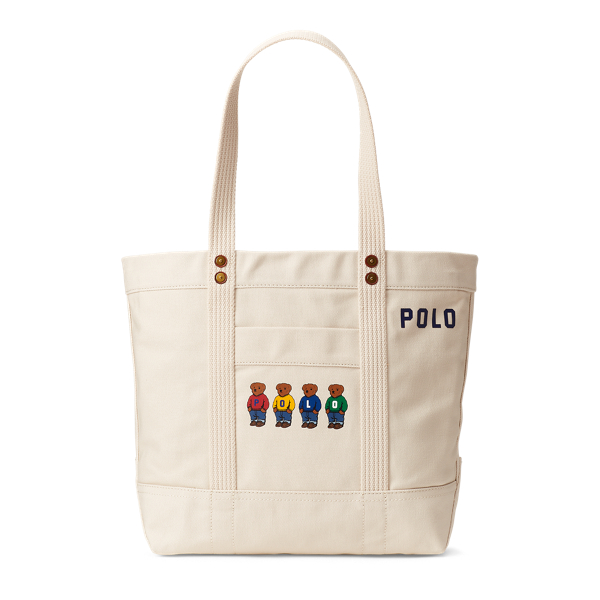 Bolso tote de loneta con Polo Bear Polo Ralph Lauren en 1