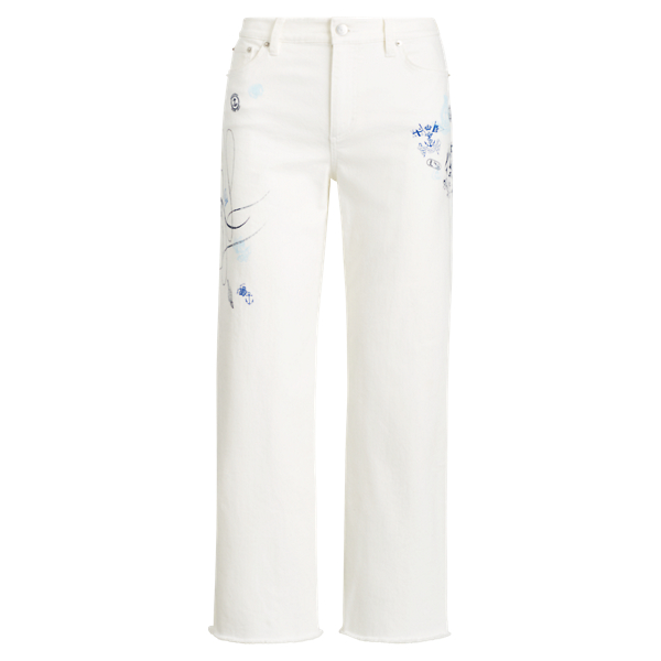 Printed Straight-Leg Jean Lauren in 1