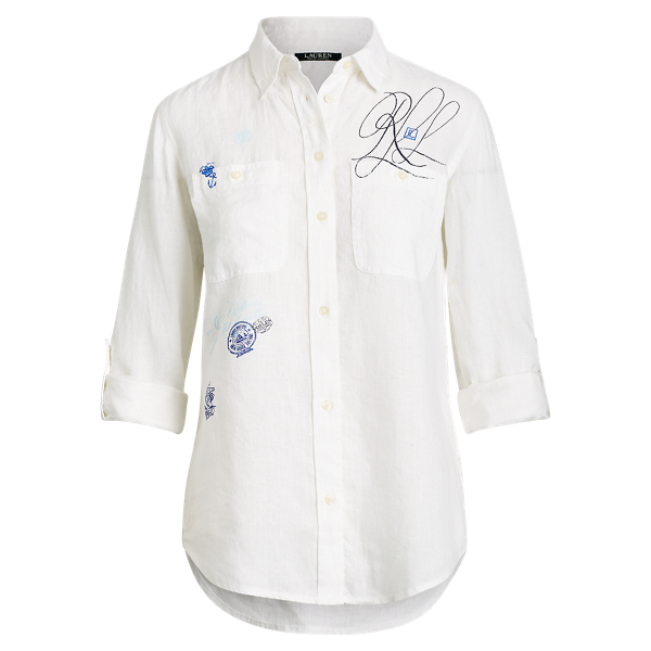 Print Linen Shirt Lauren em 1