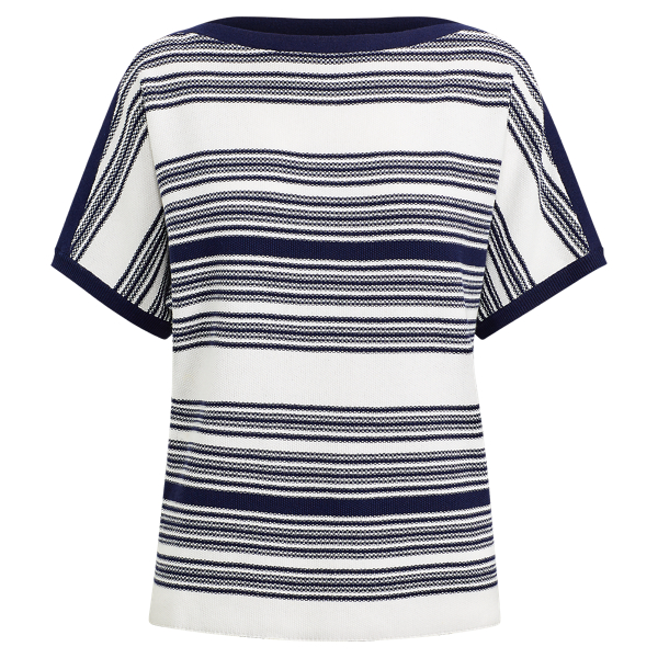 Striped Linen-Blend Sweater Lauren in 1
