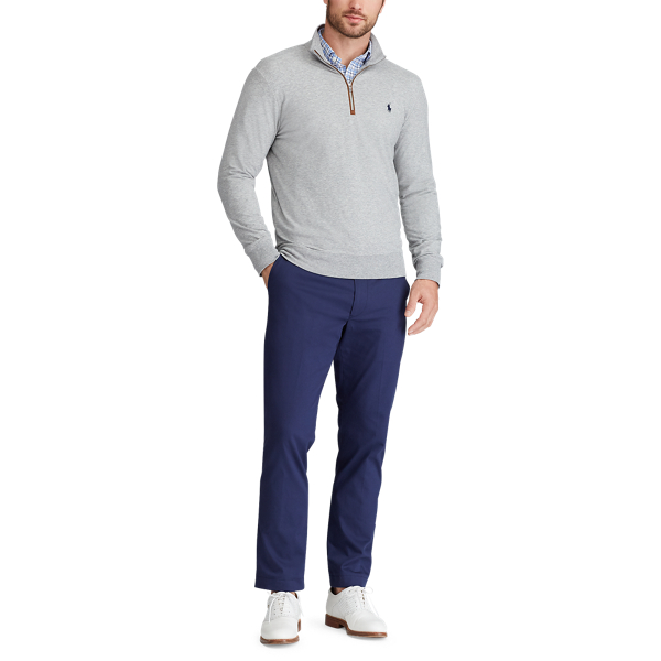 Andover Heather Slim Fit French Terry Pullover Polo Golf 2