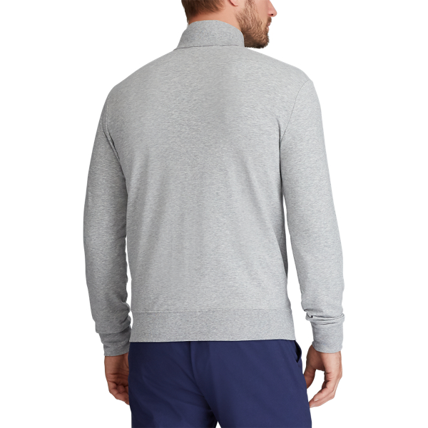 Andover Heather Slim Fit French Terry Pullover Polo Golf 4