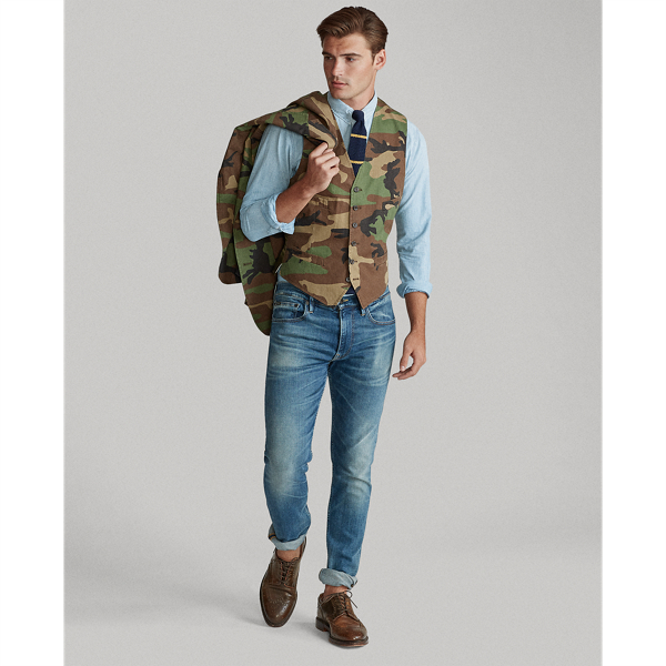 Camo Camo Cotton Ripstop Waistcoat Polo Ralph Lauren 3