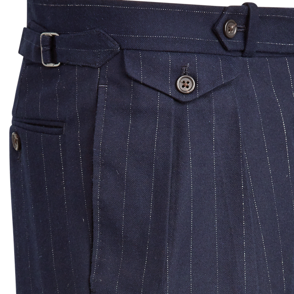 Navy And White Pinstripe Suit Trouser Polo Ralph Lauren 5