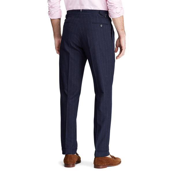 Navy And White Pinstripe Suit Trouser Polo Ralph Lauren 4