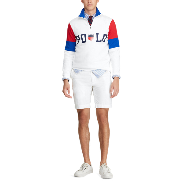 White Multi Graphic Half-Zip Pullover Polo Ralph Lauren 4