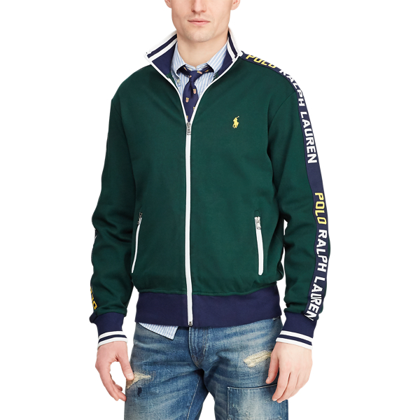 College Green Cotton Interlock Track Jacket Polo Ralph Lauren 5