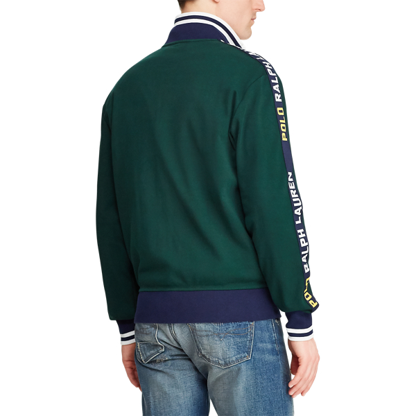 College Green Cotton Interlock Track Jacket Polo Ralph Lauren 6
