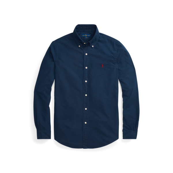 Slim Fit Garment-Dyed Oxford Shirt Polo Ralph Lauren 1