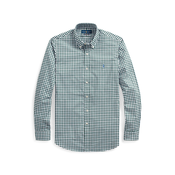 Custom Fit Plaid Poplin Shirt