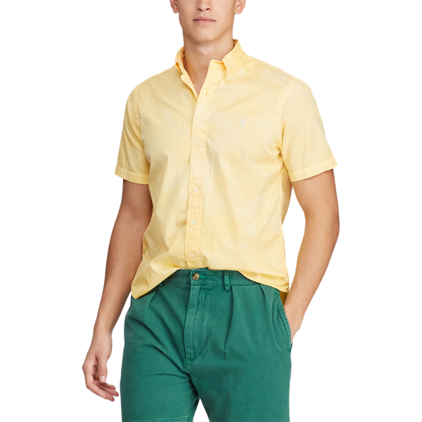 Corn Yellow Custom Fit Chino Shirt Polo Ralph Lauren 5
