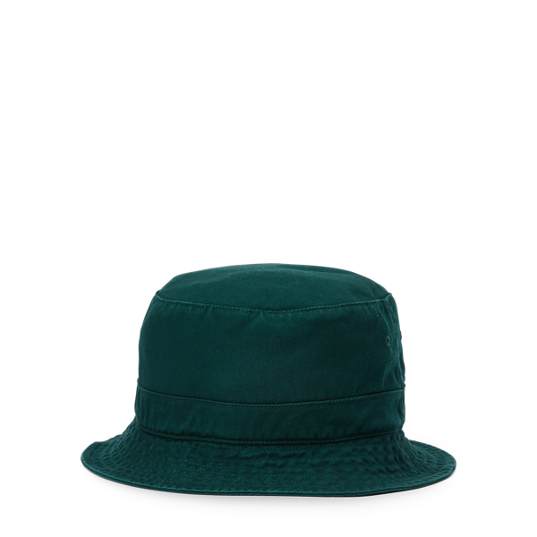 College Green Crest Cotton Twill Bucket Hat Polo Ralph Lauren 2