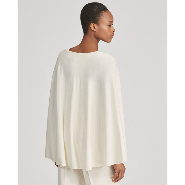 Cream Merino Wool Capelet Jumper Ralph Lauren Collection 4