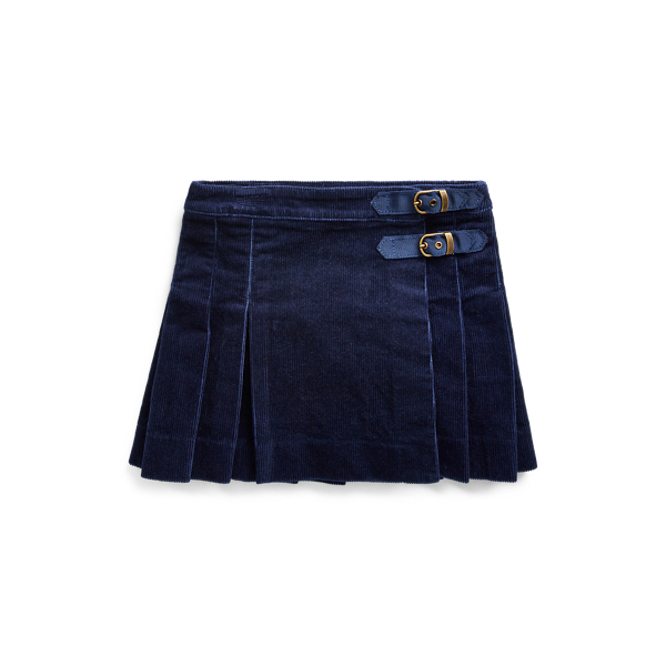 Pleated Corduroy Wrap Skirt Girls 1.5-6.5 Years 1