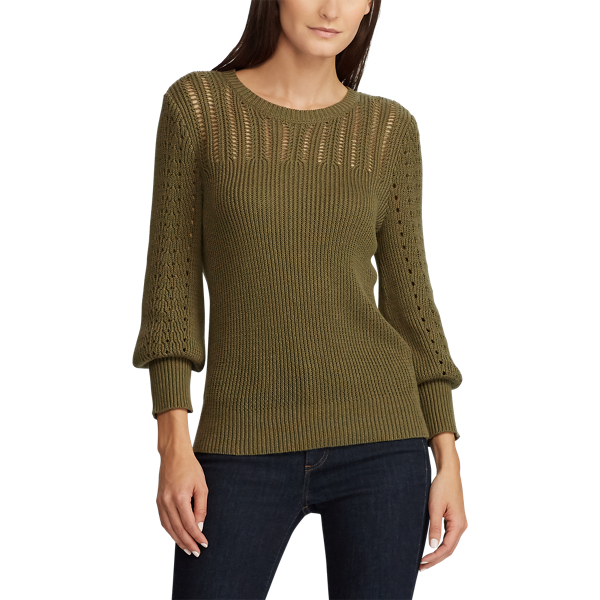 Explorer Olive Linen-Blend Jumper Lauren 4
